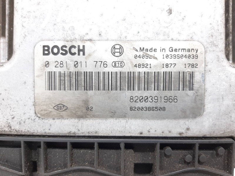 Recambio de centralita motor uce para renault scenic ii confort dynamique referencia OEM IAM 0281011776 8200386508 