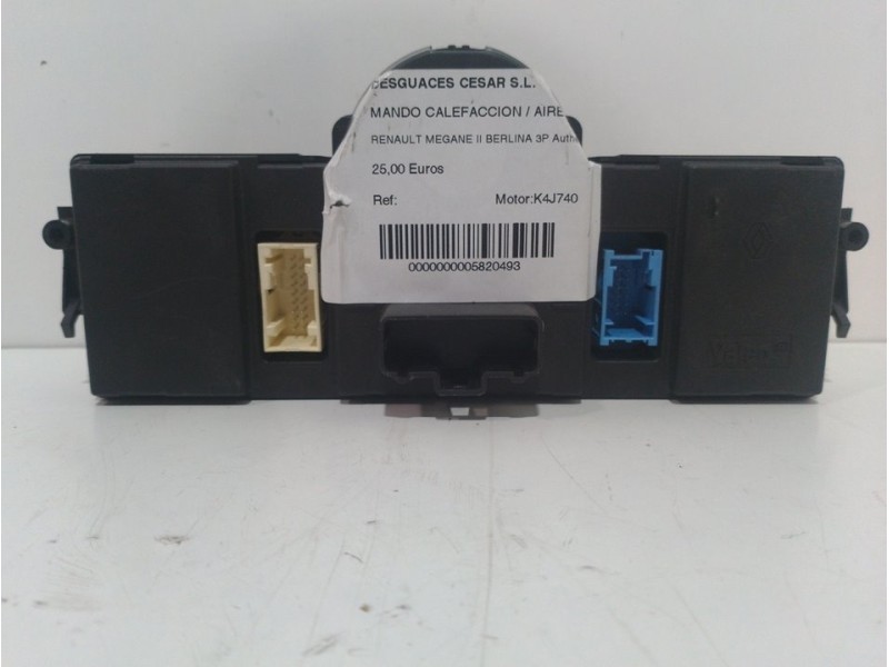 Recambio de mando calefaccion / aire acondicionado para renault megane ii berlina 3p authentique referencia OEM IAM   