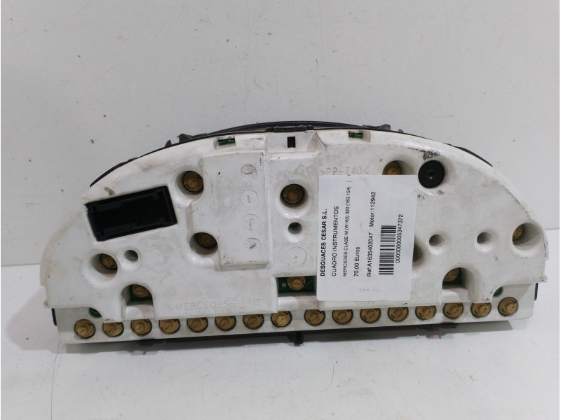 Recambio de cuadro instrumentos para mercedes-benz clase m (w163) 320 (163.154) referencia OEM IAM A1635402047  