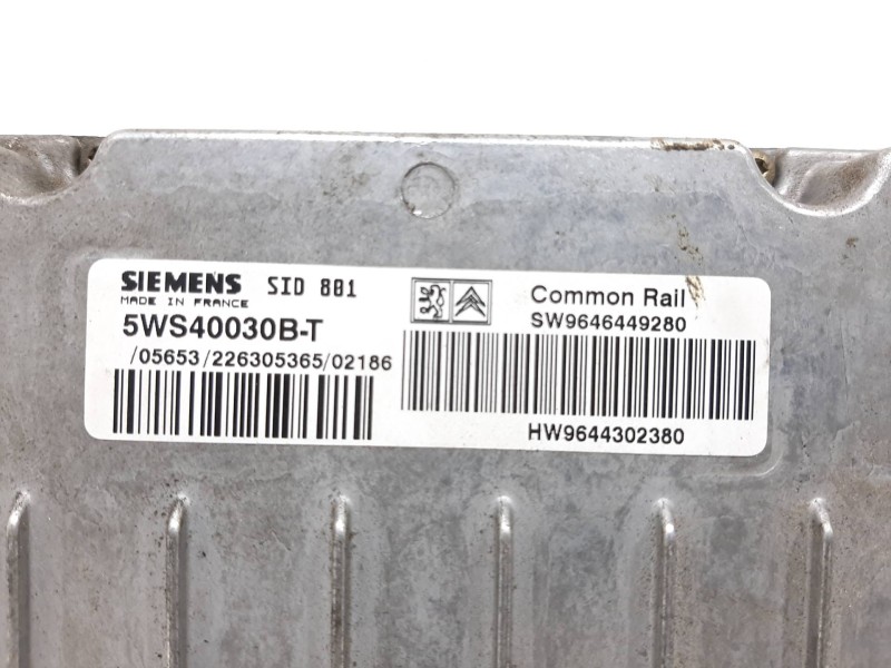 Recambio de centralita motor uce para peugeot 307 (s1) xs referencia OEM IAM 5WS4003B-T  