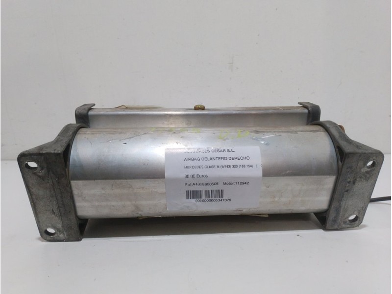 Recambio de airbag delantero derecho para mercedes-benz clase m (w163) 320 (163.154) referencia OEM IAM A1638600505  
