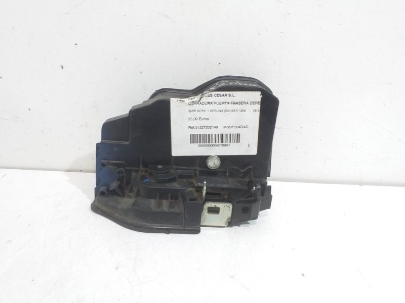 Recambio de cerradura puerta trasera derecha para bmw serie 1 berlina (e81/e87) 120d referencia OEM IAM 51227202148  