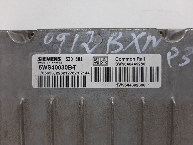 Recambio de centralita motor uce para peugeot 307 (s1) xt referencia OEM IAM 9646449280 5WS40030BT 