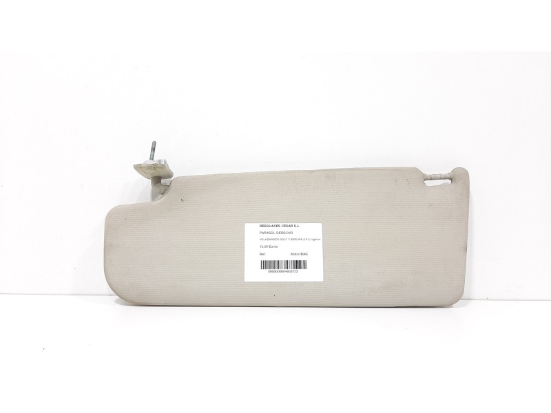 Recambio de parasol derecho para volkswagen golf v berlina (1k1) highline referencia OEM IAM   