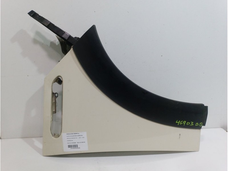 Recambio de aleta delantera derecha para bmw mini (r50,r53) one referencia OEM IAM 41217037438 BLANCO 