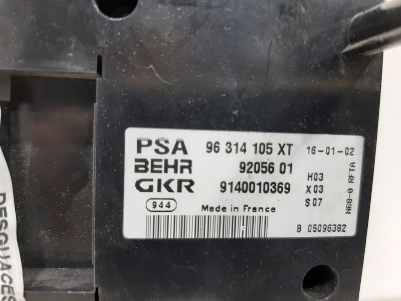 Recambio de mando calefaccion / aire acondicionado para citroën xsara picasso 2.0 hdi referencia OEM IAM 96314105XT  