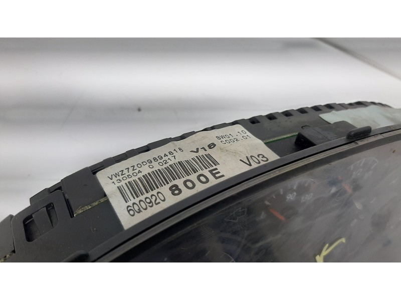 Recambio de cuadro instrumentos para volkswagen polo (9n1) conceptline referencia OEM IAM 6Q0920800E  