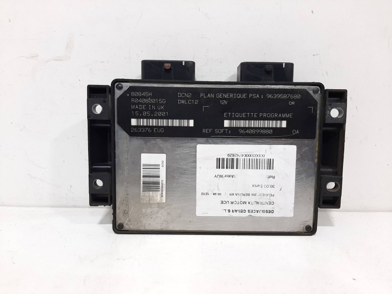 Recambio de centralita motor uce para peugeot 206 berlina xr referencia OEM IAM 9640899880  