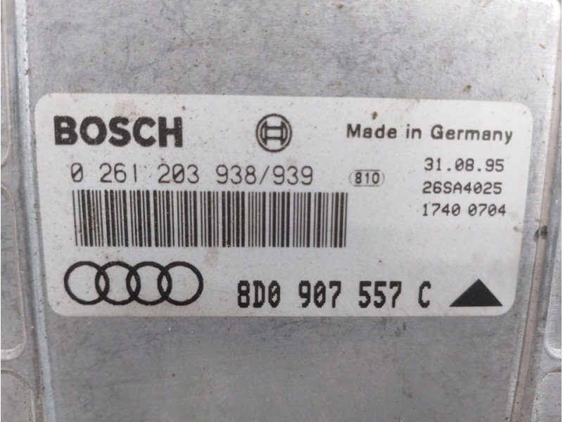 Recambio de centralita motor uce para audi a4 berlina (b5) 1.8 referencia OEM IAM 8D0907557C 0261203938 
