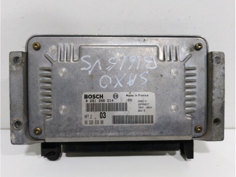 Recambio de centralita motor uce para citroën saxo 1.6 vts referencia OEM IAM 9632693880 0261206214 
