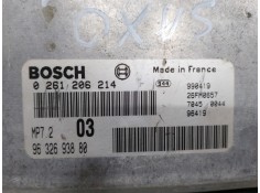 Recambio de centralita motor uce para citroën saxo 1.6 vts referencia OEM IAM 9632693880 0261206214  2