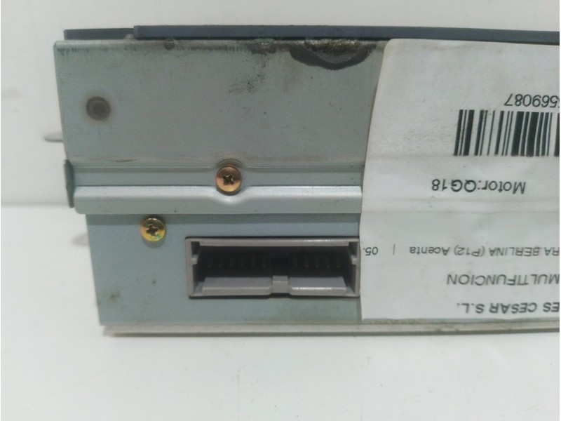 Recambio de pantalla multifuncion para nissan primera berlina (p12) acenta referencia OEM IAM DP7W300  