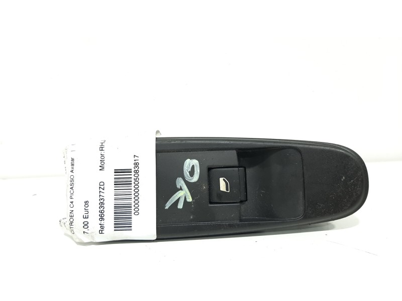 Recambio de mando elevalunas delantero derecho para citroën c4 picasso avatar referencia OEM IAM 96639377ZD  