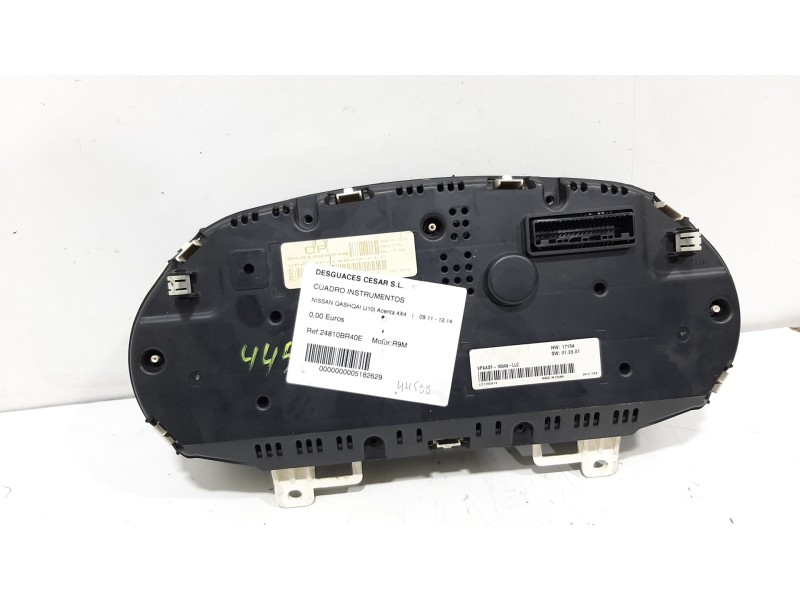 Recambio de cuadro instrumentos para nissan qashqai (j10) acenta 4x4 referencia OEM IAM 24810BR54B 10849LLC 