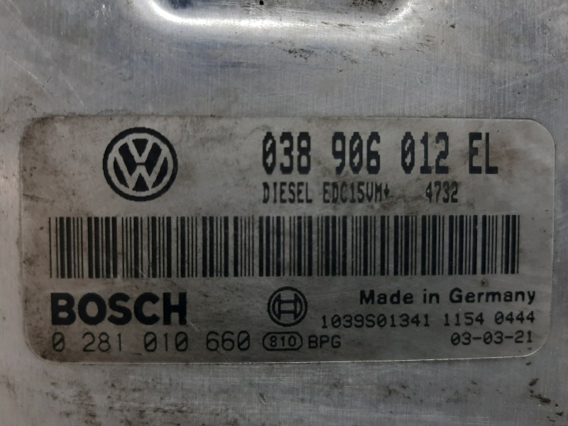 Recambio de centralita motor uce para volkswagen polo (9n1) conceptline referencia OEM IAM 038906012EL 0281010660 