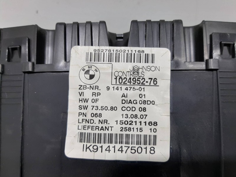 Recambio de cuadro instrumentos para bmw serie 1 berlina (e81/e87) 118d referencia OEM IAM 102495276 914147501 IK9141475018