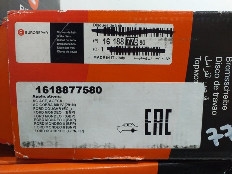Recambio de juego discos delanteros para ford mondeo berlina/familiar (fd) referencia OEM IAM 1618877580   Recambio de juego discos delanteros para ford mondeo berlina/familiar (fd) referencia OEM IAM 1618877580