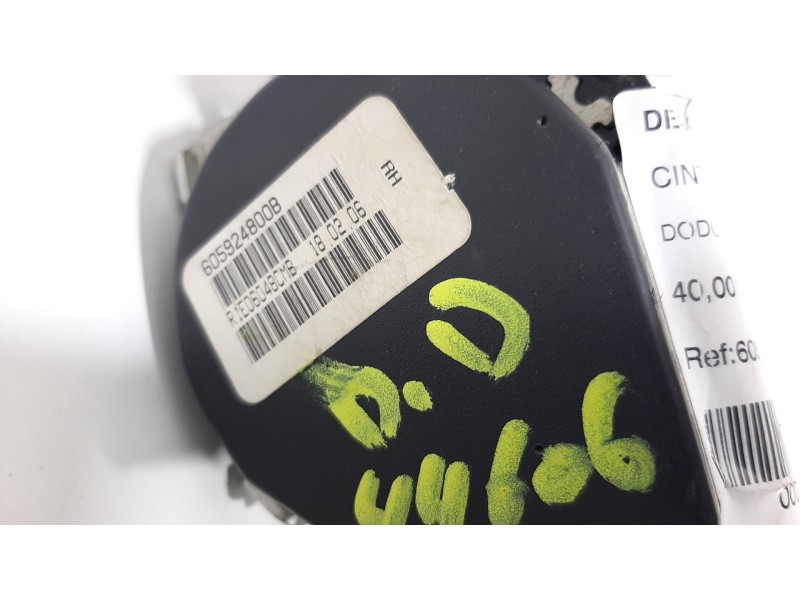 Recambio de cinturon seguridad delantero derecho para dodge caliber s referencia OEM IAM 605924800B  