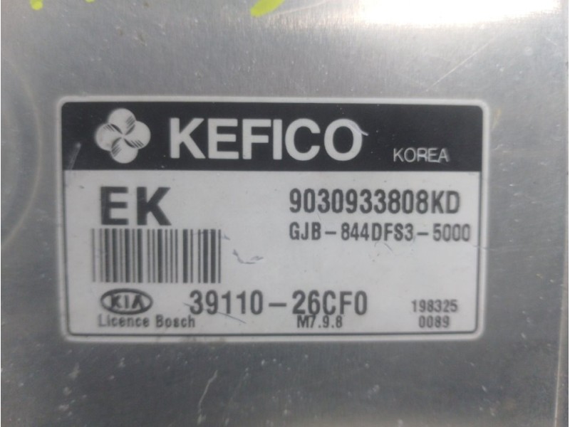 Recambio de centralita motor uce para kia rio 1.4 active referencia OEM IAM 9030933808KD  