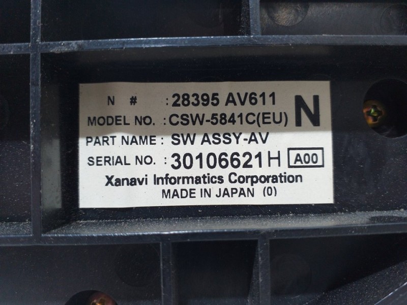 Recambio de mando calefaccion / aire acondicionado para nissan primera berlina (p12) acenta referencia OEM IAM 28395AV611  