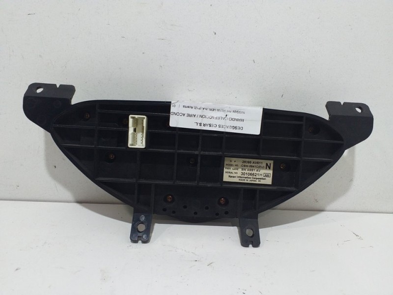 Recambio de mando calefaccion / aire acondicionado para nissan primera berlina (p12) acenta referencia OEM IAM 28395AV611  