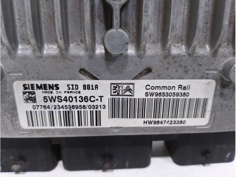 Recambio de centralita motor uce para peugeot partner (s2) combiespace referencia OEM IAM 9653059380 5WS40136C 