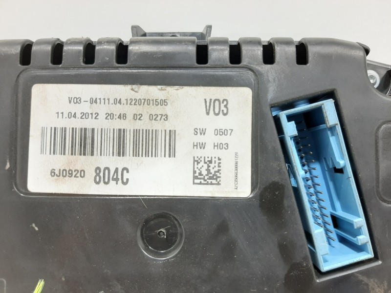 Recambio de cuadro instrumentos para seat ibiza sc (6j1) fr referencia OEM IAM 6J0920804C  