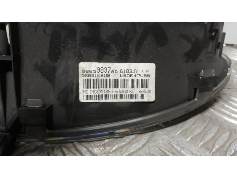 Recambio de cuadro instrumentos para peugeot partner kombi confort referencia OEM IAM 9665983780  