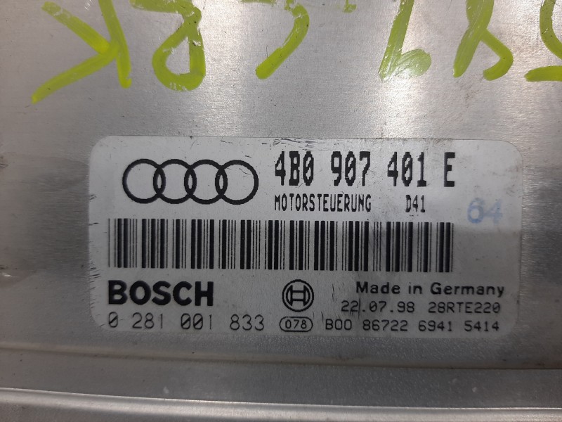 Recambio de centralita motor uce para audi a6 berlina (4b2) 2.5 tdi referencia OEM IAM 4B0997401AV  