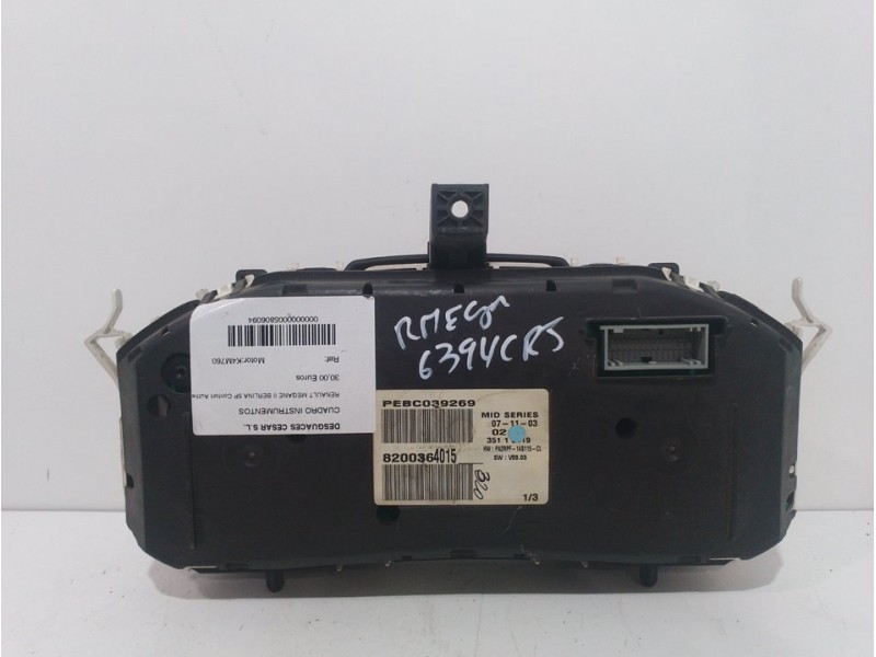 Recambio de cuadro instrumentos para renault megane ii berlina 5p confort authentique referencia OEM IAM   
