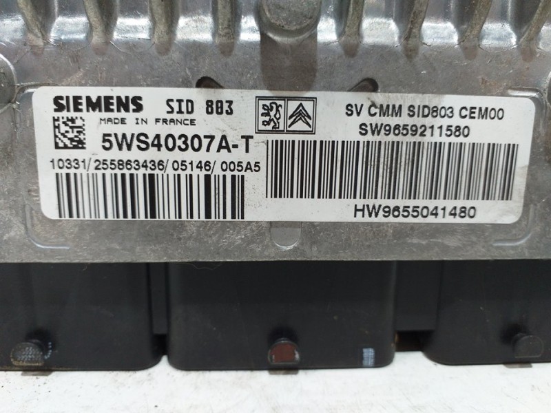 Recambio de centralita motor uce para citroën c5 berlina exclusive referencia OEM IAM 5WS40307A 9655041480 