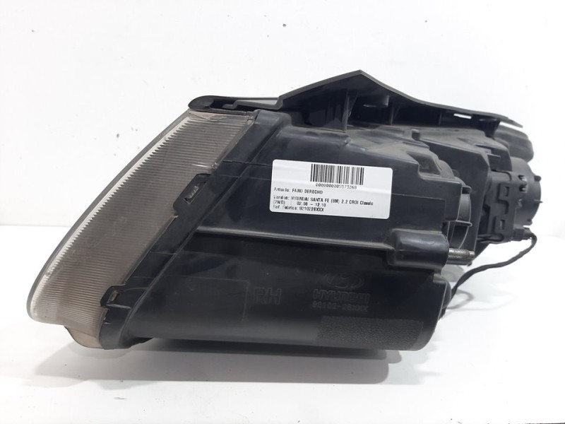 Recambio de faro derecho para hyundai santa fe (bm) 2.2 crdi classic (2wd) referencia OEM IAM 921022BXXX  