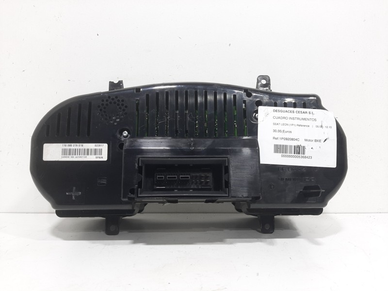 Recambio de cuadro instrumentos para seat leon (1p1) reference referencia OEM IAM 1P0920804C  