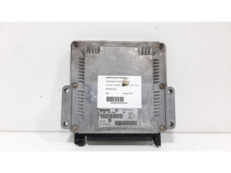 Recambio de centralita motor uce para peugeot 206 berlina xs referencia OEM IAM 0281010250 9637089980 