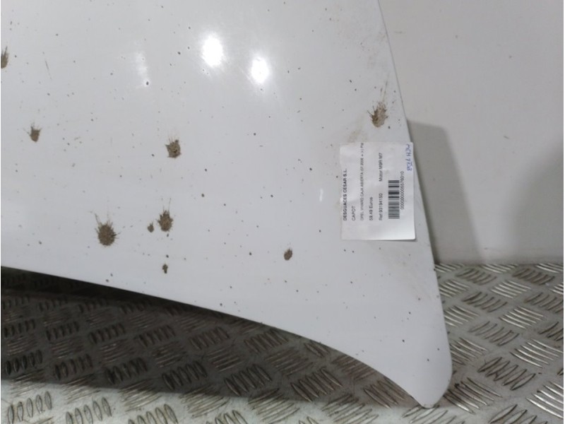 Recambio de capot para opel vivaro caja abierta (07.2006 =>) plataforma alta referencia OEM IAM 93194150 BLANCO 