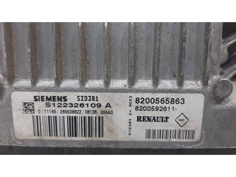 Recambio de centralita motor uce para renault scenic ii confort dynamique referencia OEM IAM S122326109A 8200565863 