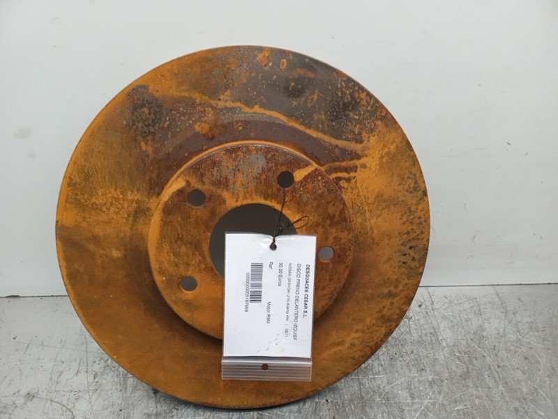 Recambio de disco freno delantero izquierdo para nissan qashqai (j10) acenta 4x4 referencia OEM IAM   