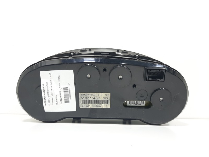 Recambio de cuadro instrumentos para fiat bravo (198) 1.9 active multijet referencia OEM IAM 51761174  