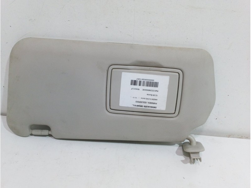 Recambio de parasol izquierdo para mazda 5 (cw) active referencia OEM IAM CC2969320C  