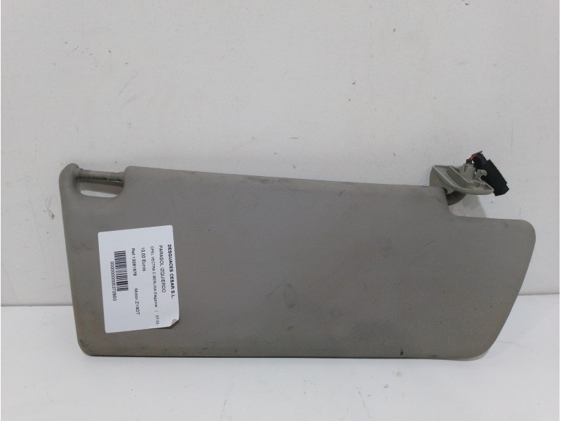 Recambio de parasol izquierdo para opel vectra c berlina elegance referencia OEM IAM 13281678  