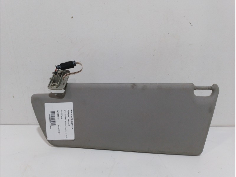 Recambio de parasol derecho para opel vectra c berlina elegance referencia OEM IAM 13281677  
