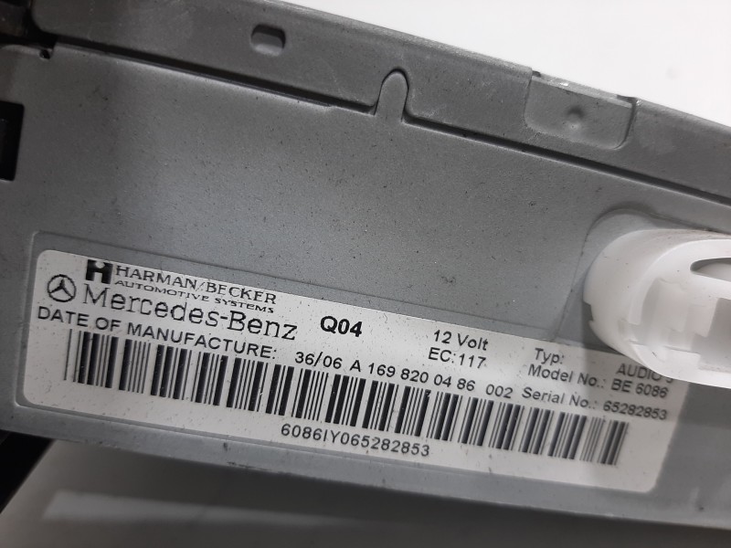 Recambio de sistema audio / radio cd para mercedes-benz clase b (w245) 200 (245.233) referencia OEM IAM   