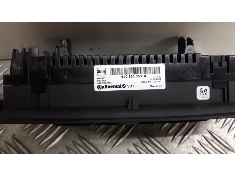 Recambio de mando calefaccion / aire acondicionado para seat ibiza sc (6j1) reference referencia OEM IAM 6J0819045  