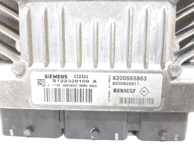 Recambio de centralita motor uce para renault megane ii familiar authentique referencia OEM IAM 8200565863 S122326109A 