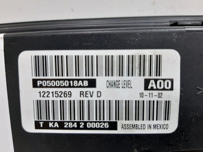 Recambio de mando calefaccion / aire acondicionado para chrysler voyager (rg) 2.5 crd lx referencia OEM IAM 05134626AC  