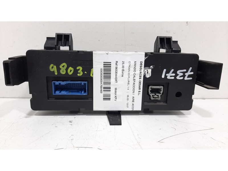 Recambio de mando calefaccion / aire acondicionado para citroën c3 pluriel 1.4 referencia OEM IAM 96530443XT  