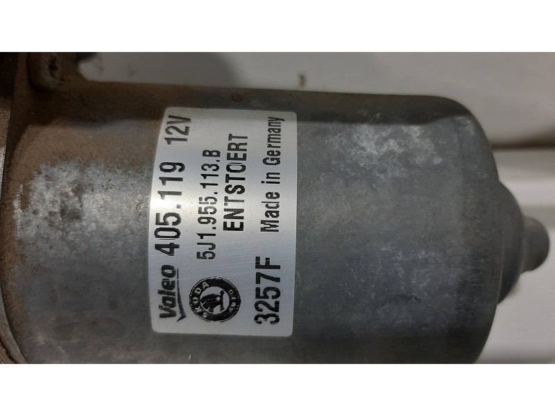 Recambio de motor limpia delantero para skoda fabia (5j2 ) 1.4 tdi referencia OEM IAM 5J1955113B  