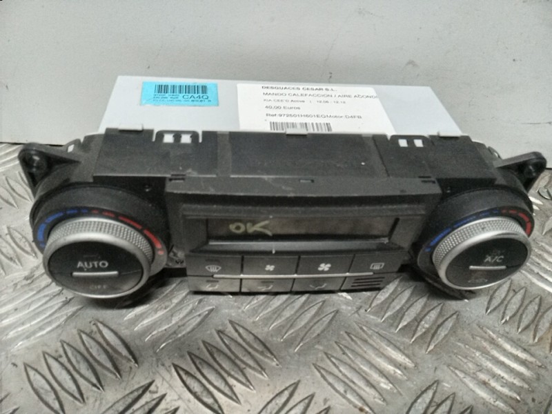 Recambio de mando calefaccion / aire acondicionado para kia cee´d active referencia OEM IAM 972501H601EQ  
