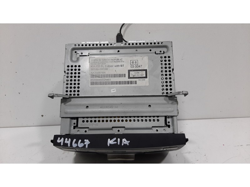 Recambio de sistema audio / radio cd para kia cee´d active referencia OEM IAM A2C53387506 BS0009460024483 