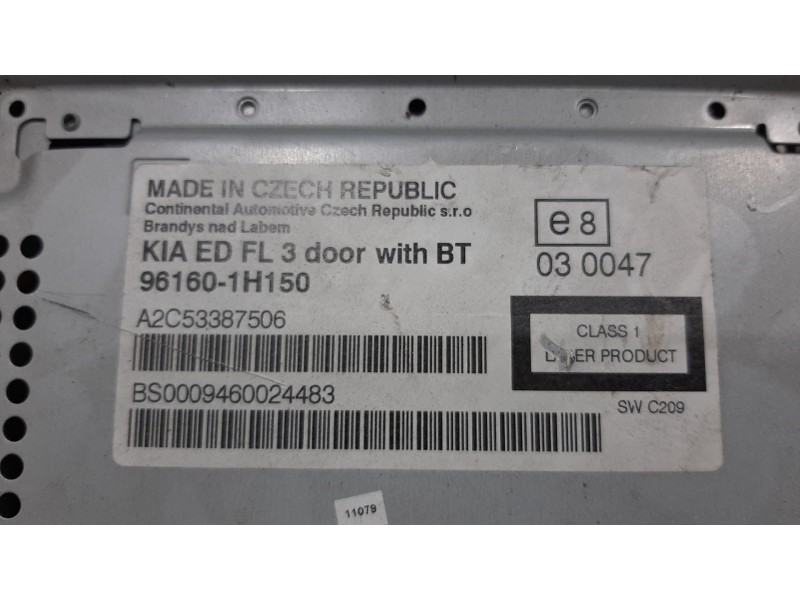 Recambio de sistema audio / radio cd para kia cee´d active referencia OEM IAM A2C53387506 BS0009460024483 